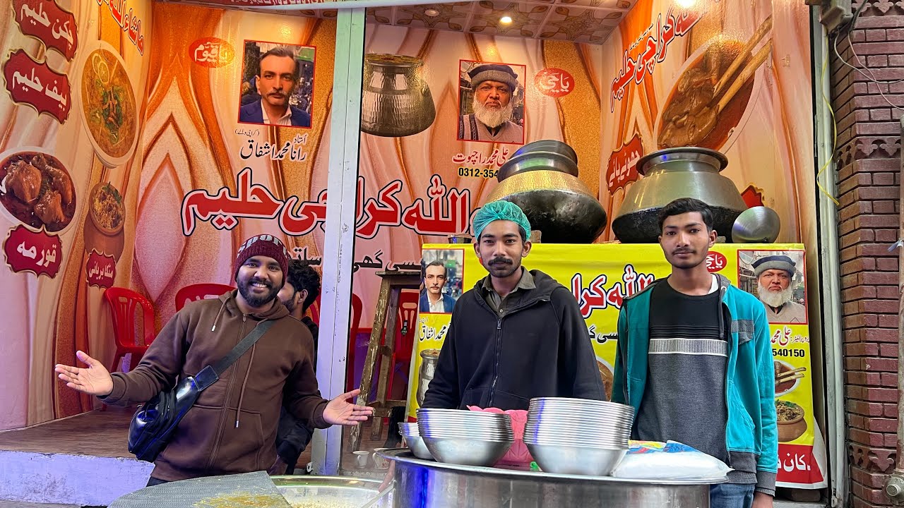 Lahore famous paaaya // bhoooot maza aagya 