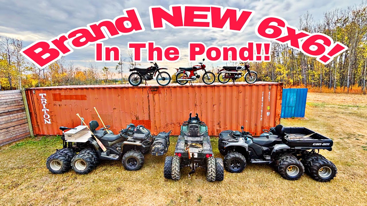 Тест-драйв CanAm 700 Gen 3 6x6 в пруду! Как он себя покажет?