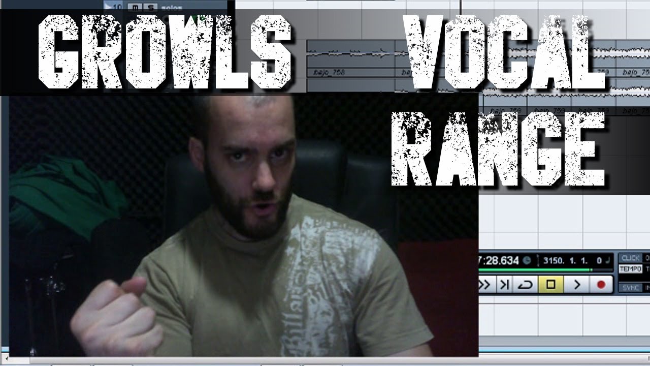 Growls vocal range - false chords screams (death metal)