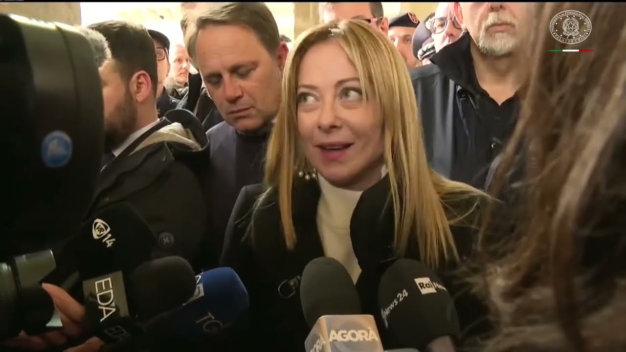 DICHIARAZIONI DELLA PREMIER GIORGIA MELONI DA NISCEMI