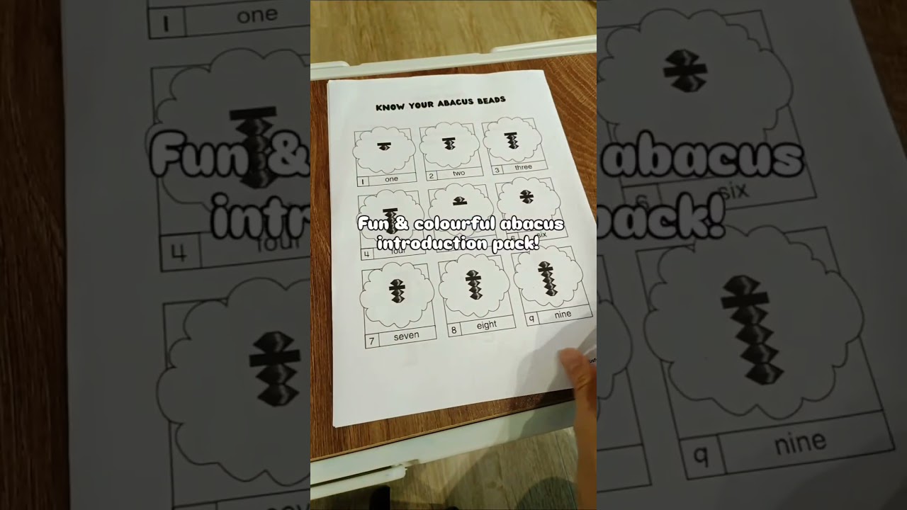 Abacus learning resources ready to print and download! #abacus #math #digitalprinting #worksheet