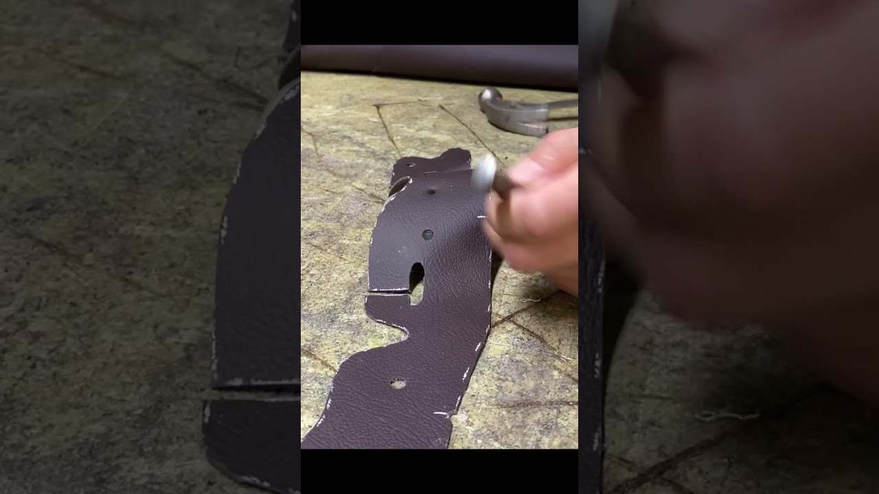 Car seat upholstery process 