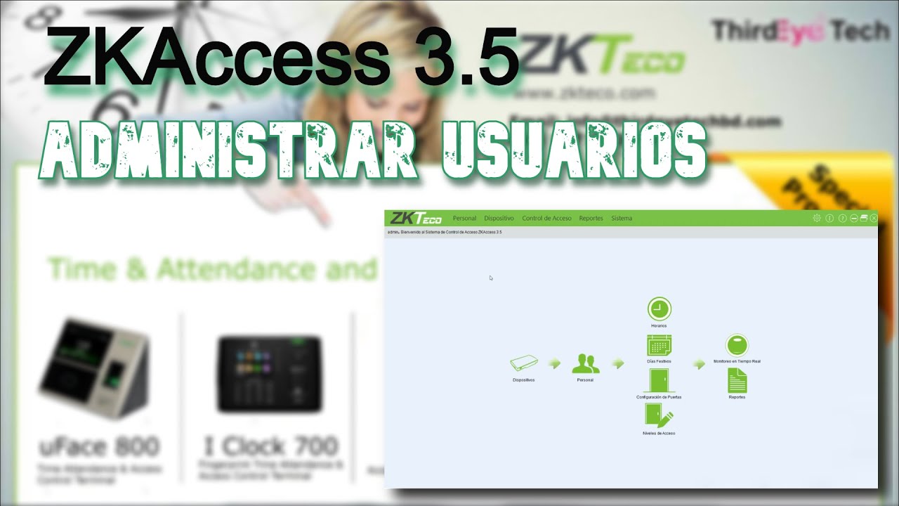 ZKAccess 3.5 configurar usuarios
