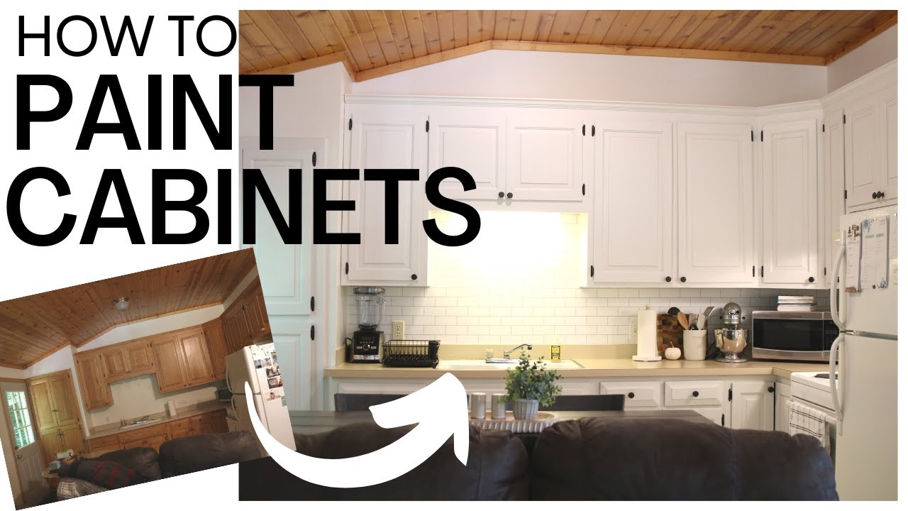 The Best Way to Paint Kitchen Cabinets ~ Kitchen Cabinets Makeover ~ Painting Kitchen Cabinets