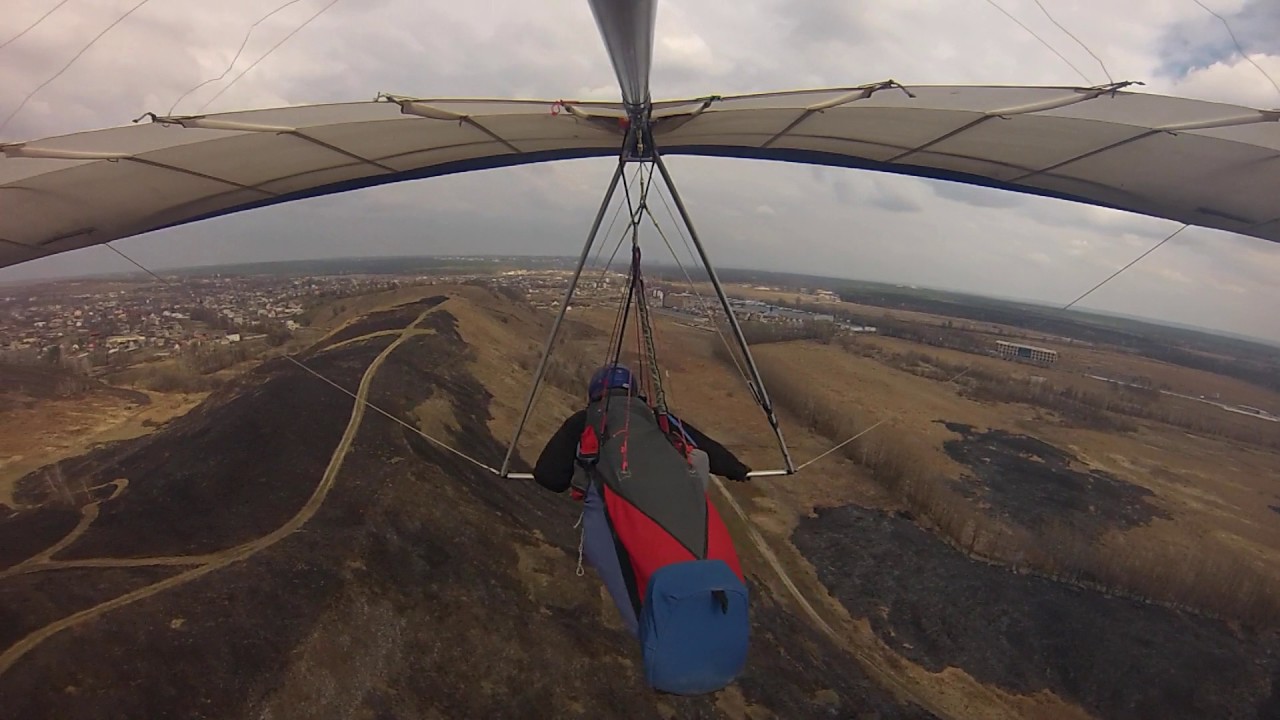 Antonov C14 soaring at Hodosovka (Kyiv). Altair hangglider club.