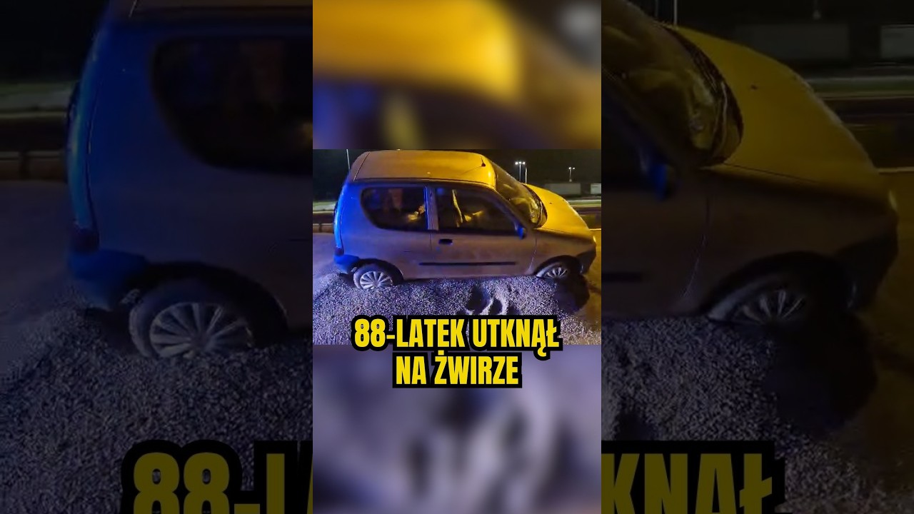 👴 88-latek utknął Seicento na nasypie po tym, jak zignorował zakaz na ekspres&oacute;wce ⛔️