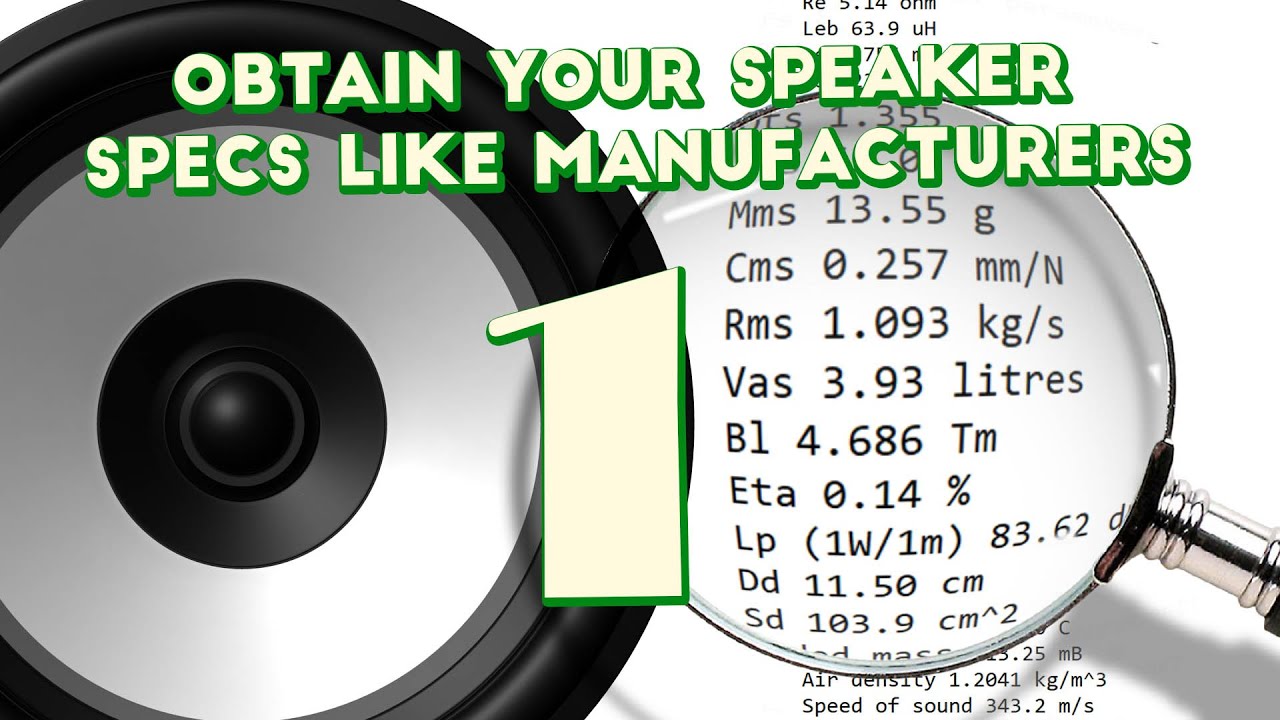speaker specifications with REW-1