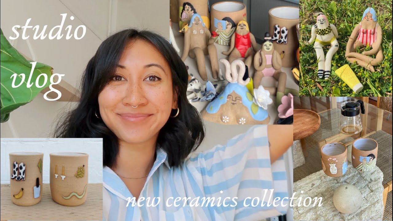 making my summer ceramics collection & lots of kiln unloading STUDIO VLOG