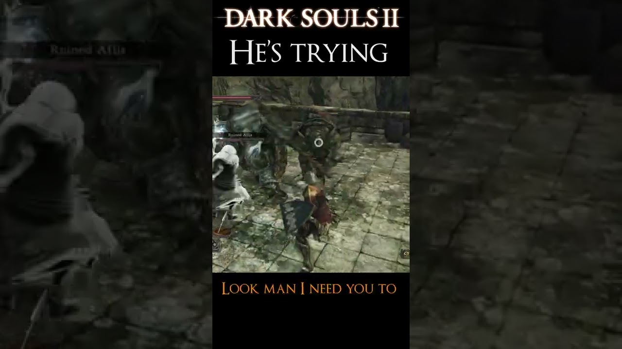 Nim Plays | #Shorts | Dark Souls 2 | He's Trying