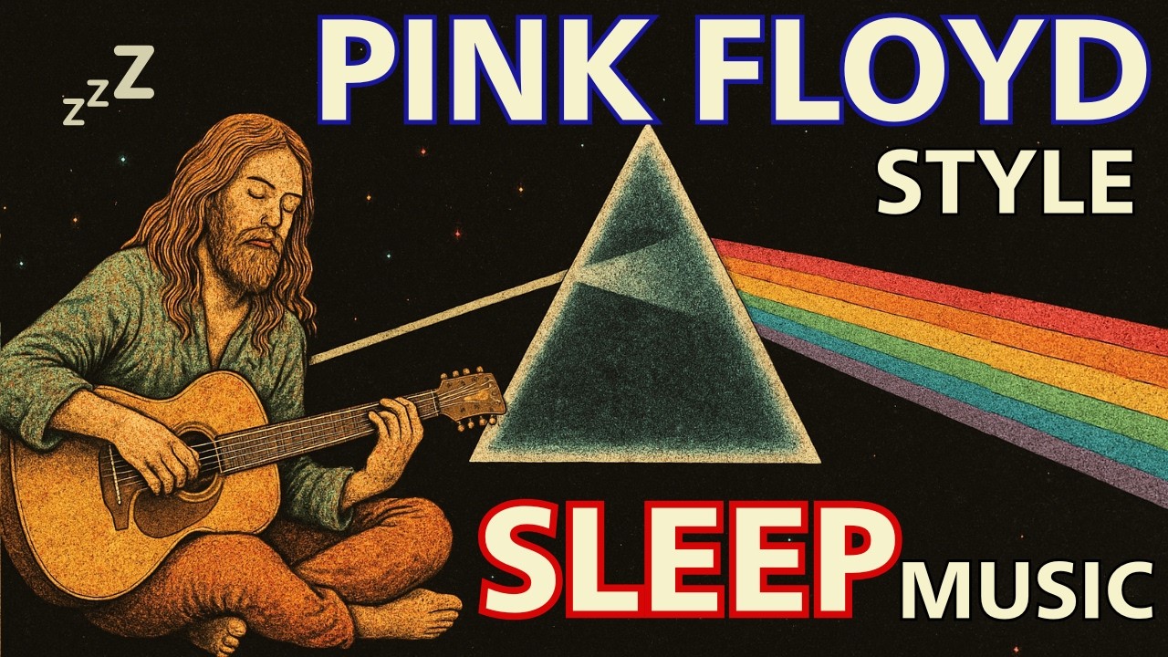 PINK FLOYD STYLE SLEEP MUSIC ★No Ads★ Relaxing Instrumental Music for Meditation & Stress Relief 🌙