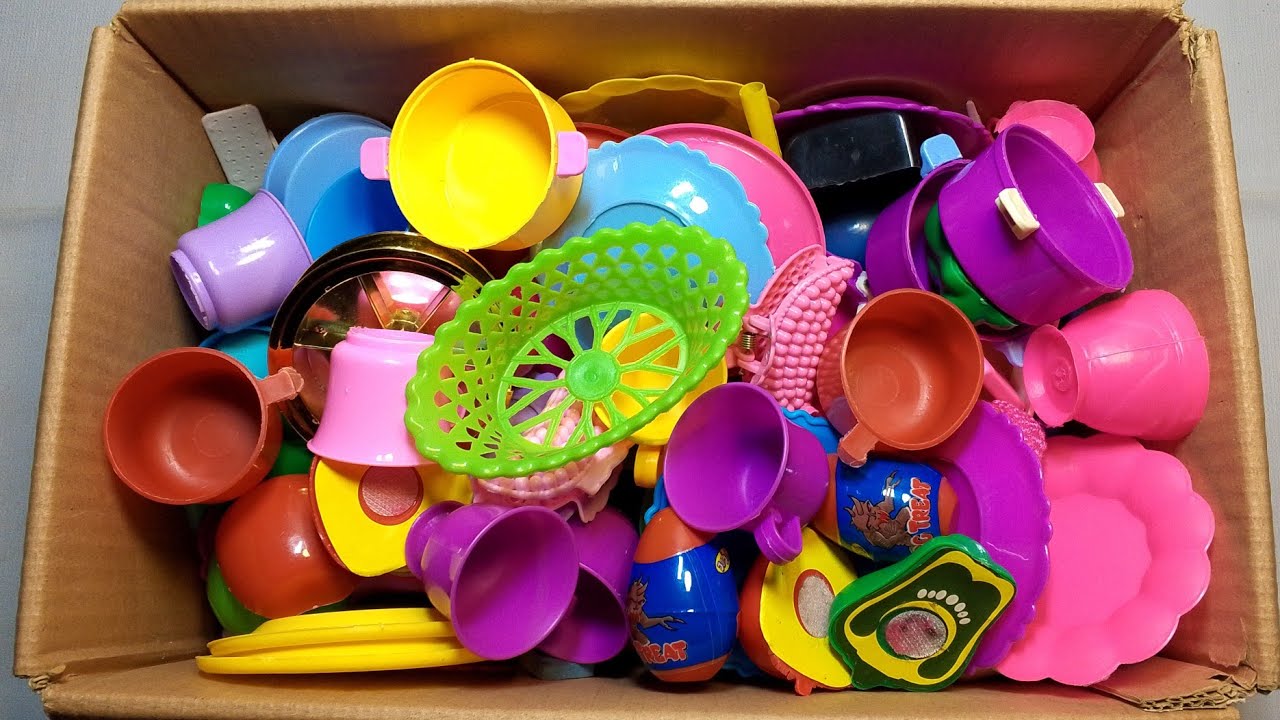 Beauty and Kitchen 🍳 play Set Miniature cooking Toys ASMR Kitchen video #asmr #satisfying #toys🍓🪞