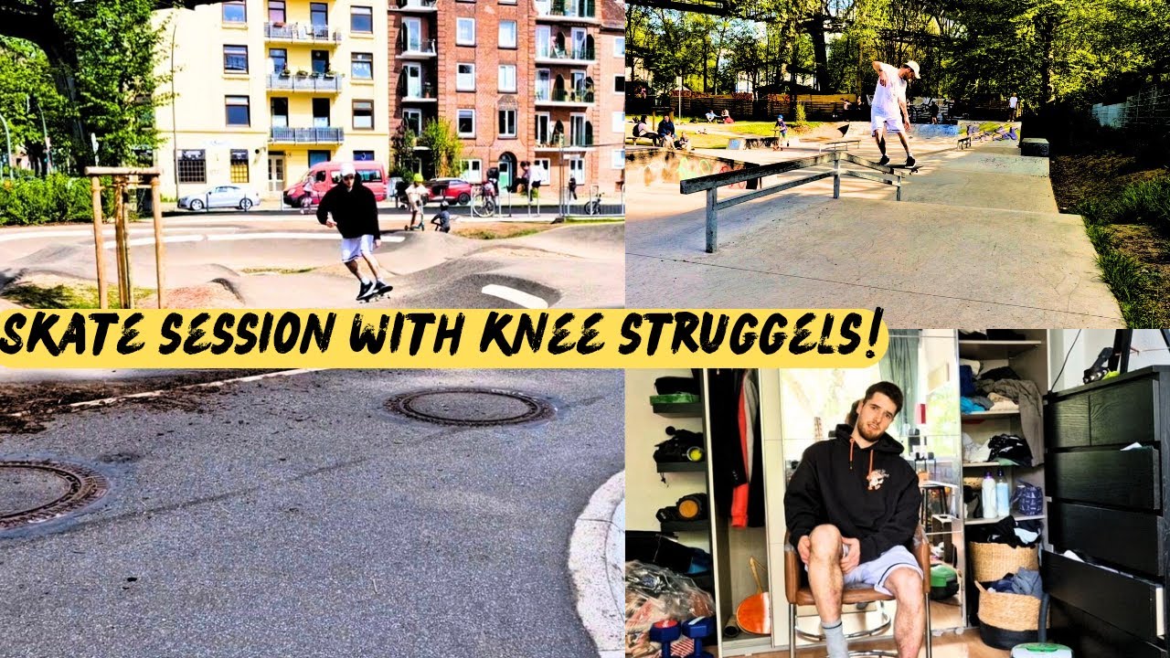 Skateboarding VS My knee II Alve Tyberg Österling Hamburg Germany