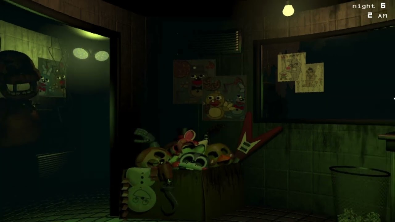 FNAF 3 Aggressive Nightmare No Springtrap in Office
