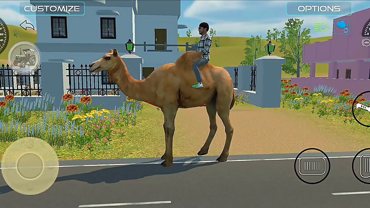 Game me ऊंट🐪😁  update ke baad Animels Aane lage || Indian Vehicles Simulator #games 