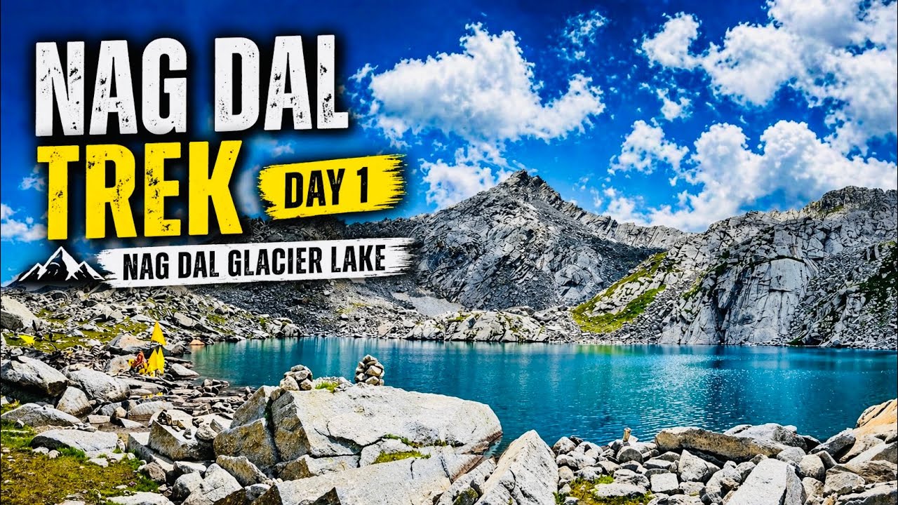Day 1: Dharamkot to Laka. Sacred Nag Dal Lake Trek via Indrahar Pass in Dhauladhar Range. 4K