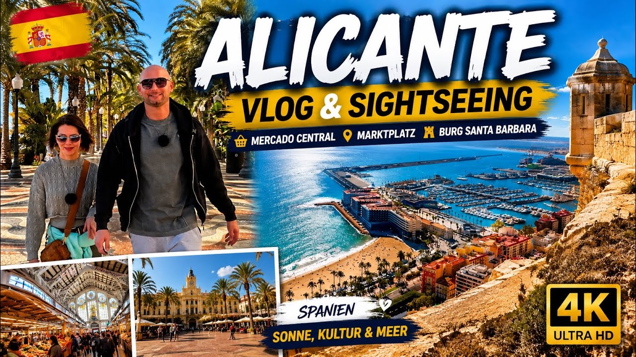 Wir sind in ALICANTE 🇪🇸 | Mercado Central | Castillo de Santa Bárbara | Vlog 2025 #alicante