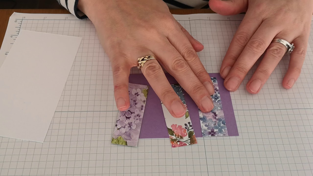 Fun fold card using Hydrangea Hill designer series paper