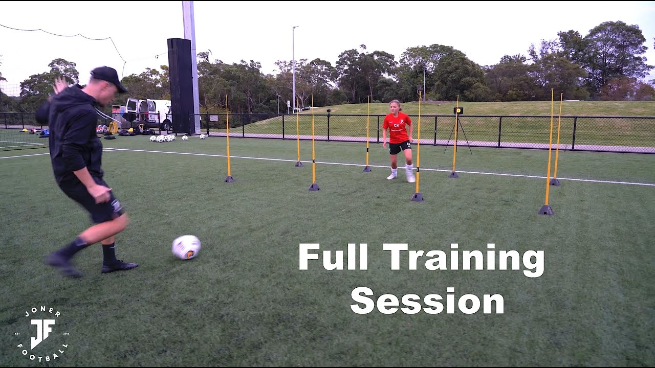 FULL TRAINING SESSION | Loads of different FOOTBALL ideas | Young Female athlete | Joner Football