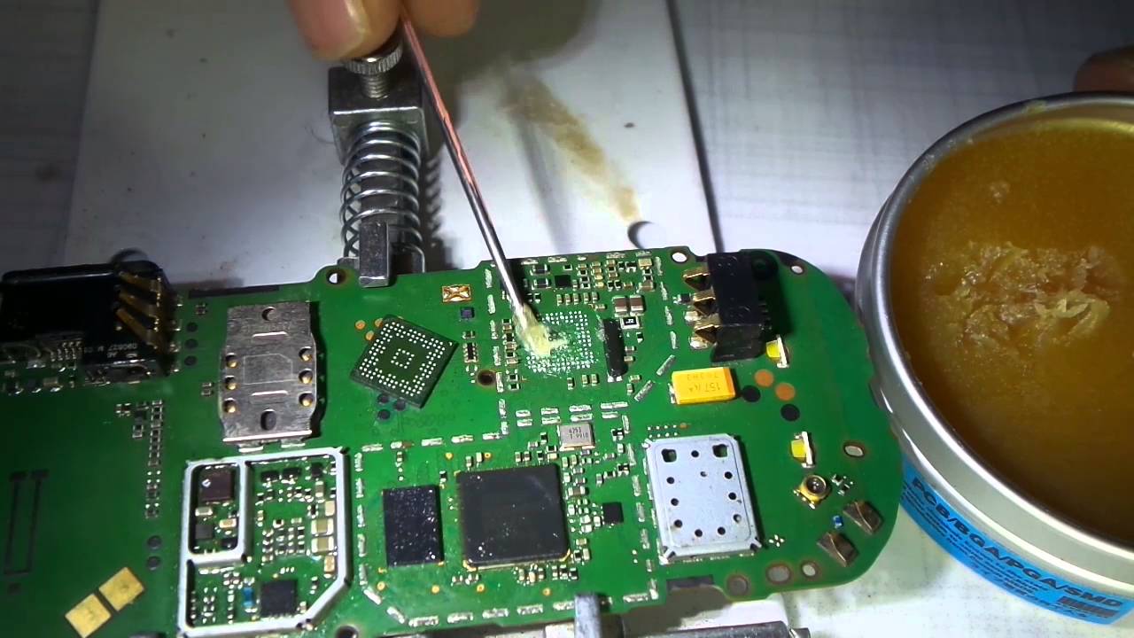 طريقة ازالة وتركيب ايسي باور nokia 1661 power ic