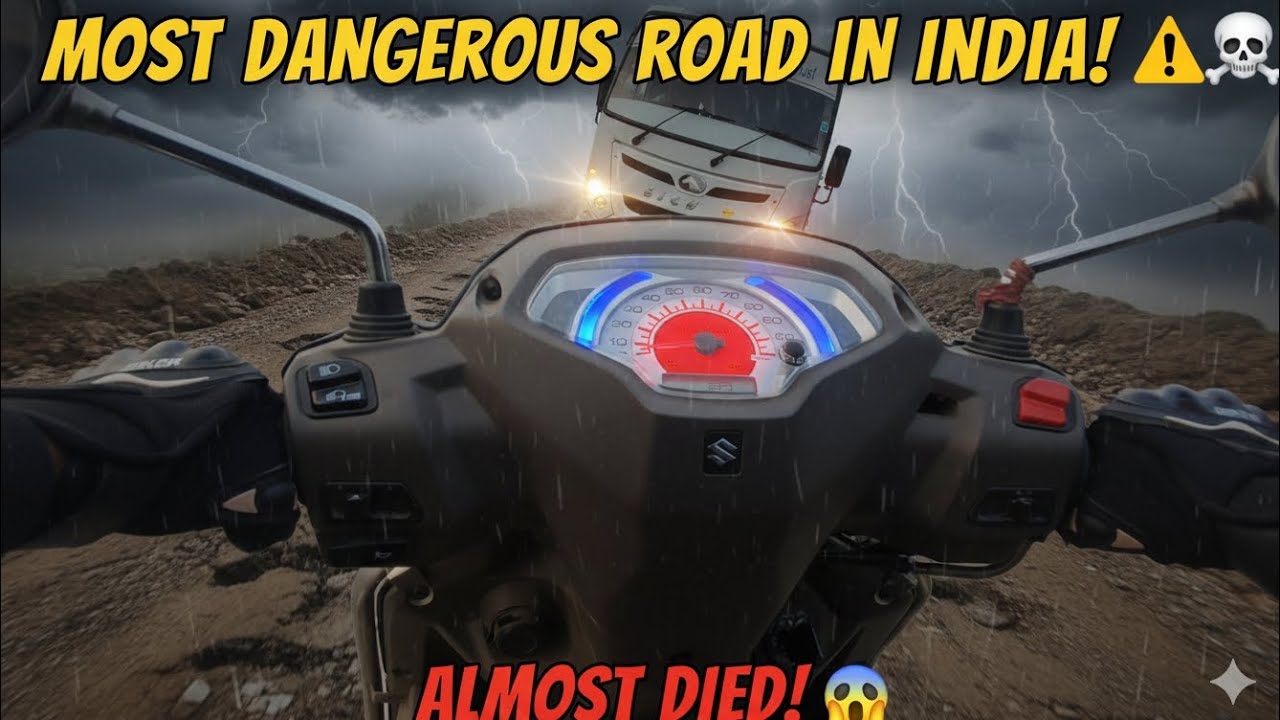 Thrill Ride: Conquering India's Most Dangerous Road on Two Wheels!