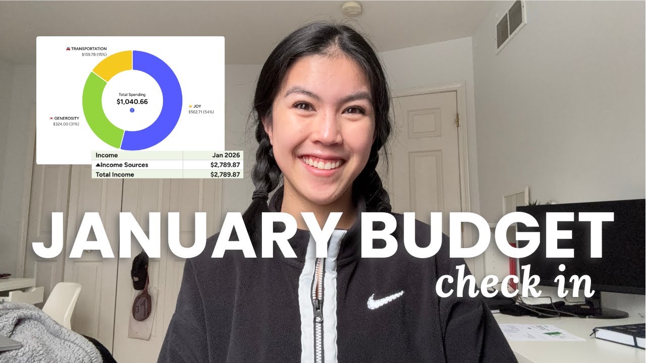 January Budget Check In💸 income, expenses, & getting a month ahead!