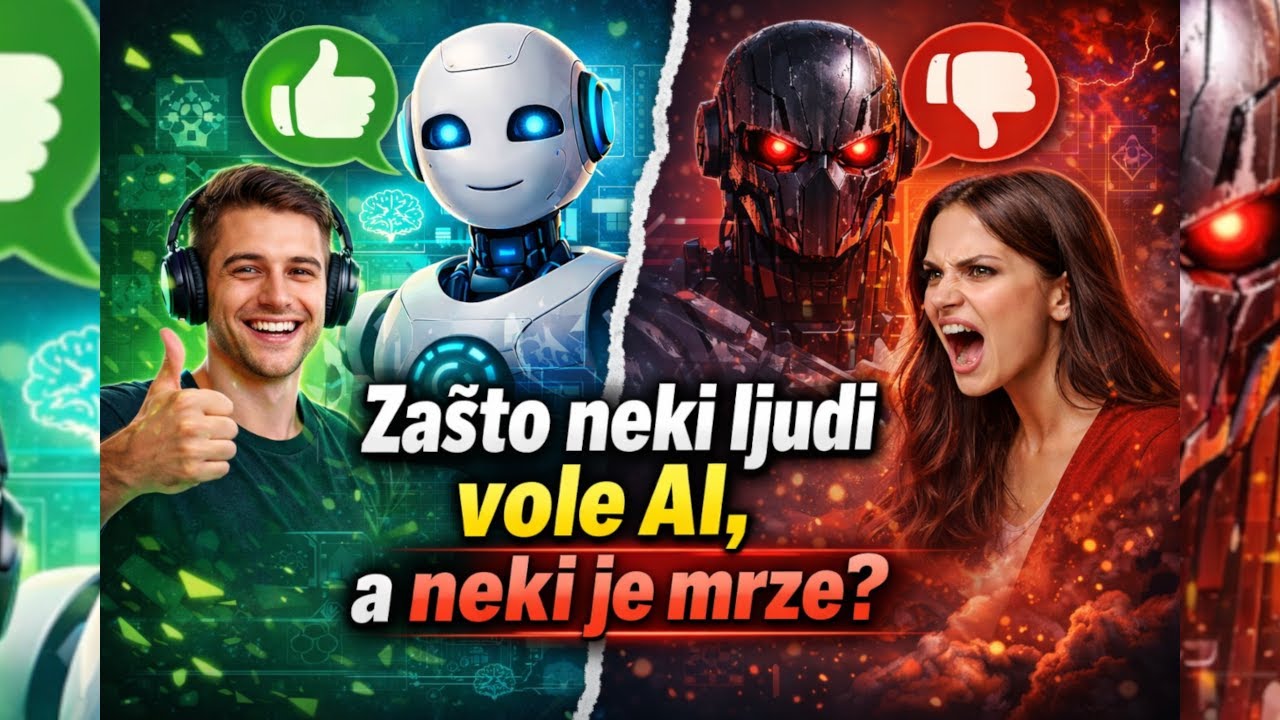 Zašto neki ljudi vole AI, a neki ga mrze? (Psihologija iza tehnologije)