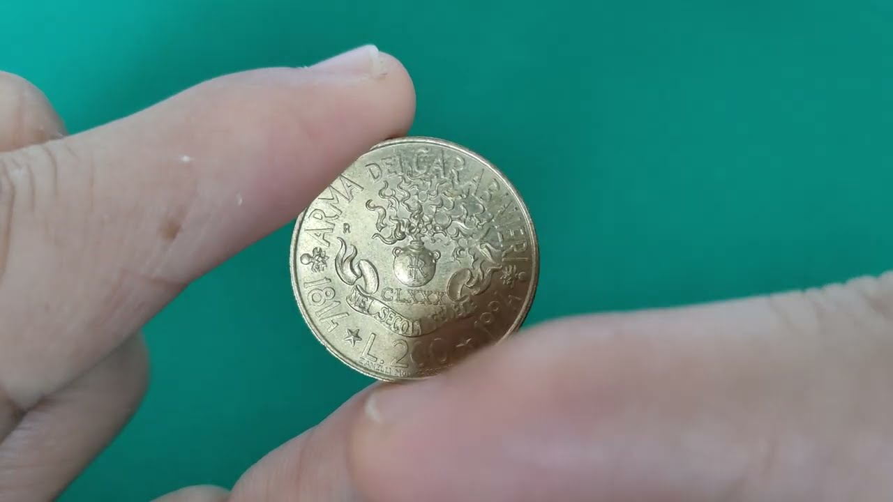 200 Lire Arma dei Carabinieri - Repubblica Italiana 1994 - Quanto Vale? Valore della Moneta