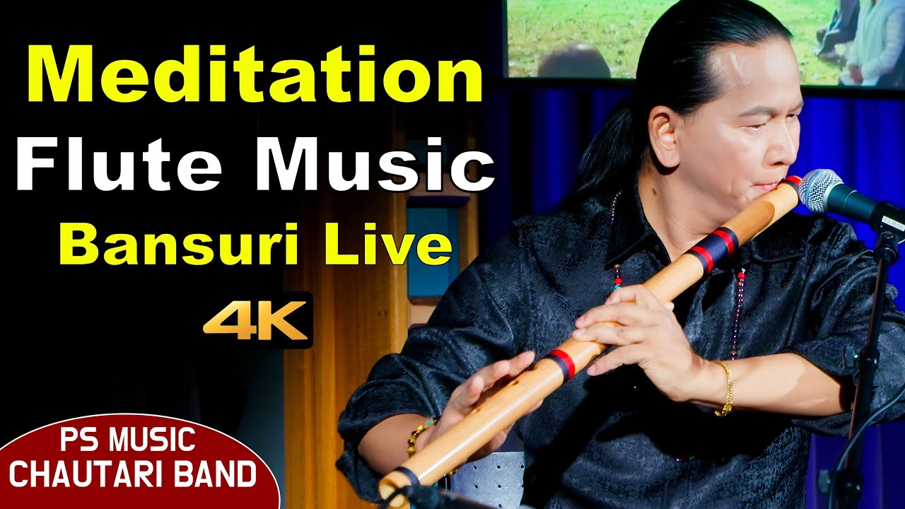 Meditation Music | Flute Music | Relaxing Music | Bansuri | Basuri Dhun | Instrumental Flute Live 4K