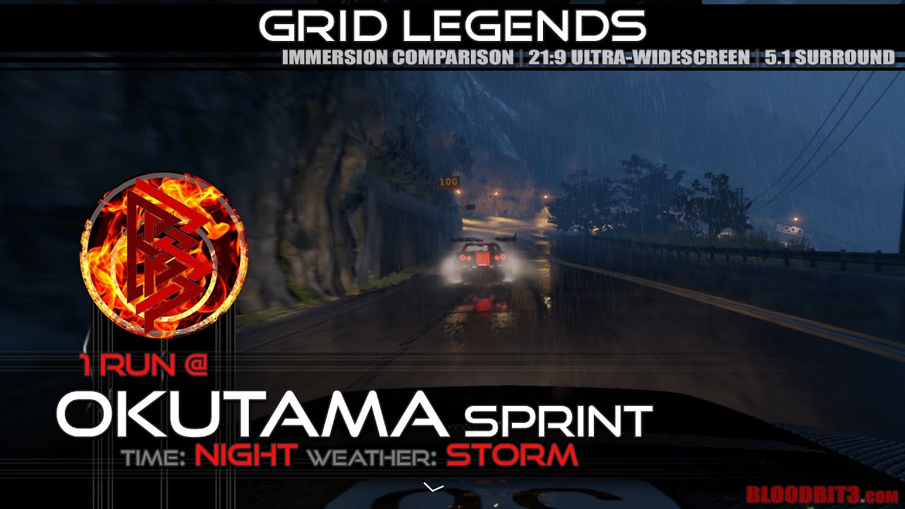 1 Run @ Okutama Sprint - Night Storm: GRID LEGENDS [PC]