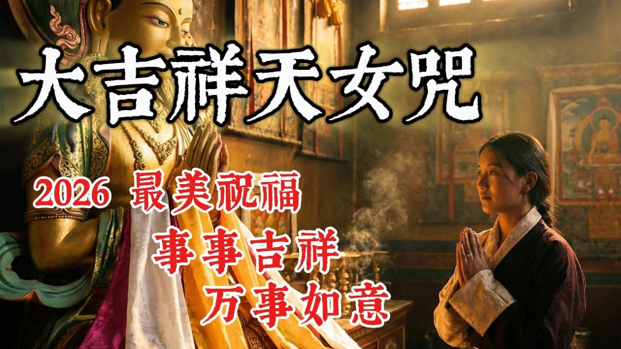 ✨ 2026馬年“大吉祥”！聽這首《大吉祥天女咒》：事事吉祥，消除貧窮｜最靈驗的除貧富貴咒