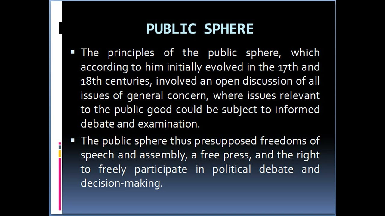 PUBLIC SPHERE/ NTA-UGC-NET/ MASS COMMUNICATION AND JOURNALISM / PAPER-II