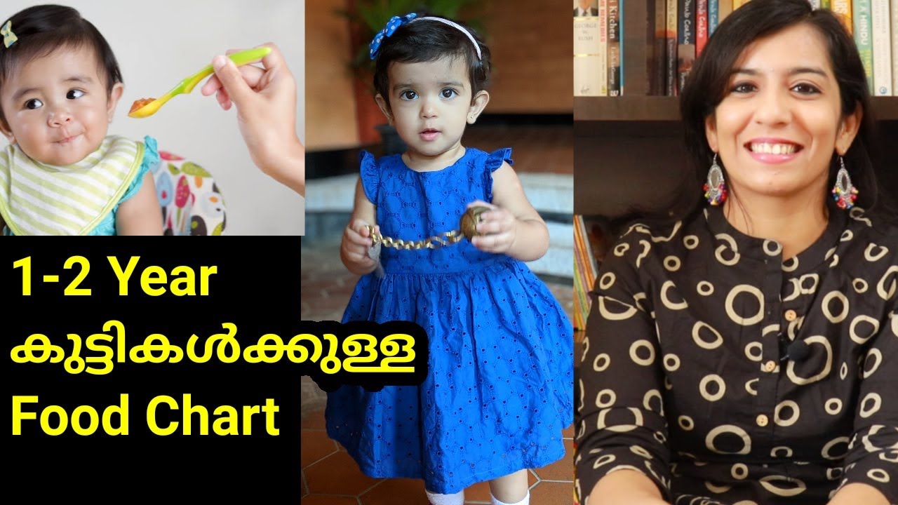 1 - 2 Year Baby Food Chart in Malayalam | 1 year baby food chart Malayalam|