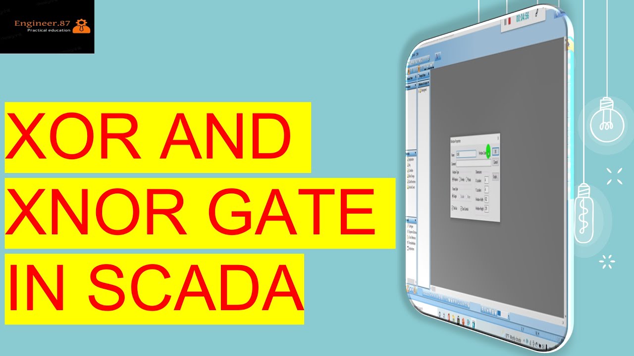 SCADA 12.0-How to work XOR AND XNOR gate in Scada?||Logic gates||Hindi.