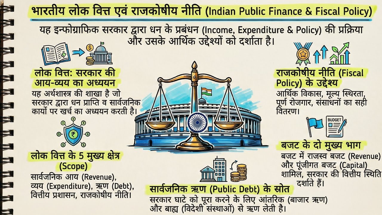 भारतीय राजस्व,बजट नीति एवं राजकोषीय नीति | Indian Revenue Budget & Fiscal Policy | UKPSC UKSSSC SSC