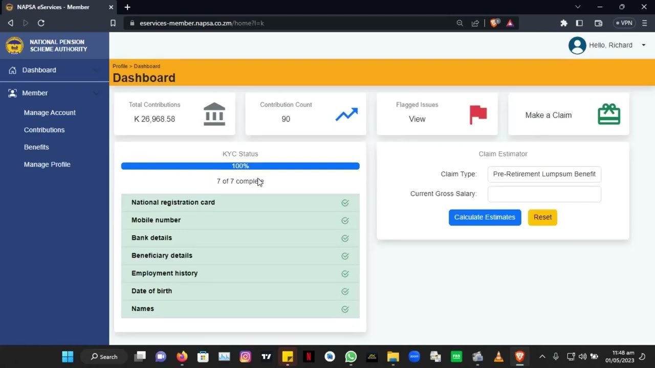 Napsa Partial Claim 'Submitting Online' [Solved On a Computer]