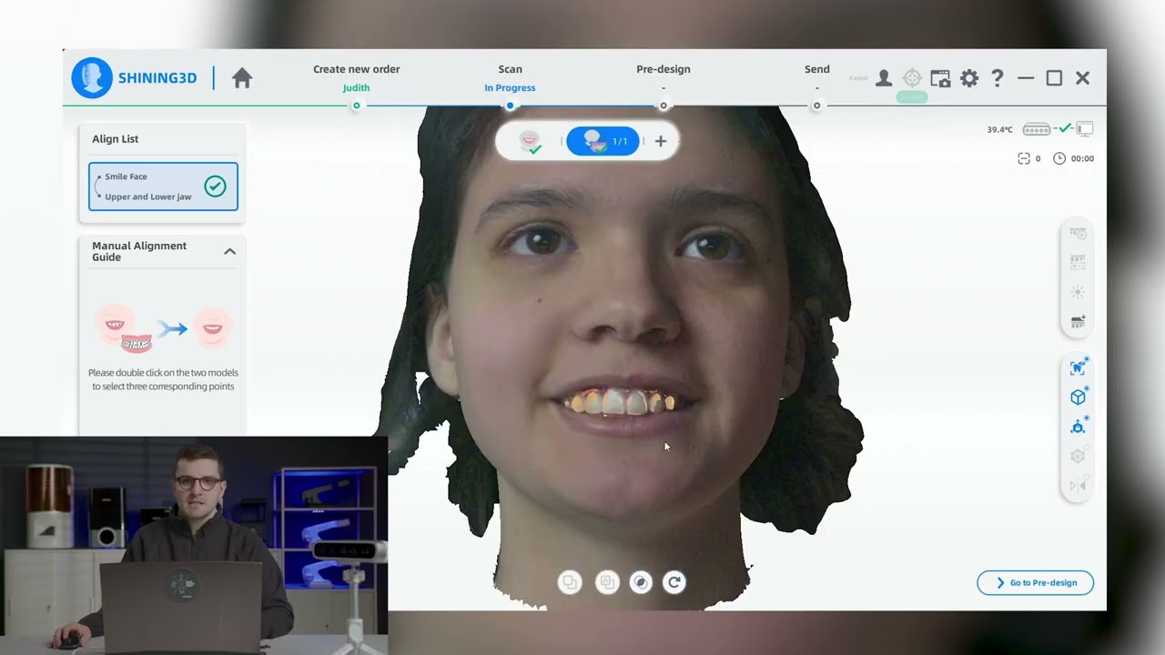 3D Face Scanner MetiSmile. Practical Demo.