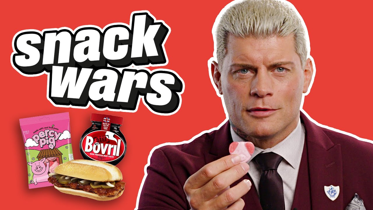 WWE Star Cody Rhodes Rates British And American Food | Snack Wars