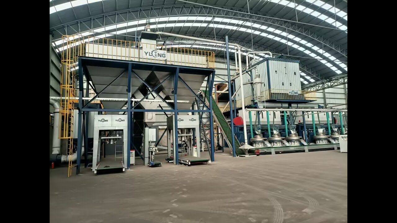 Yulong wood pellet production facilities 100,000 tons/year wood pellet manufacturing plant project