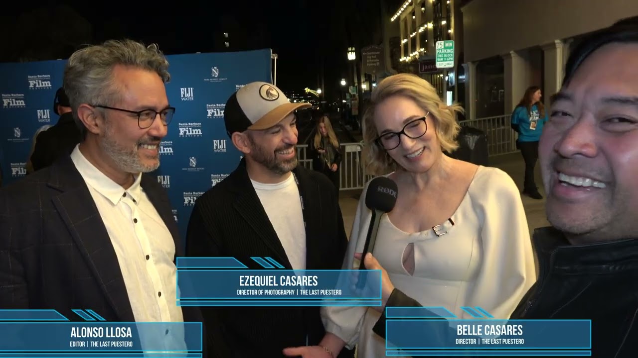 Alonso Llosa, Ezequiel Casares, and Belle Casares Carpet Interview for The Last Puestero SBIFF 2026