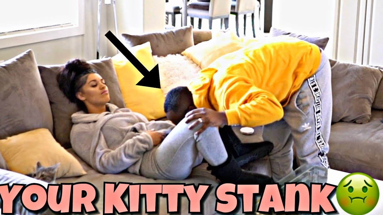 “YOUR KITTY STANK” PRANK ON WIFE!!