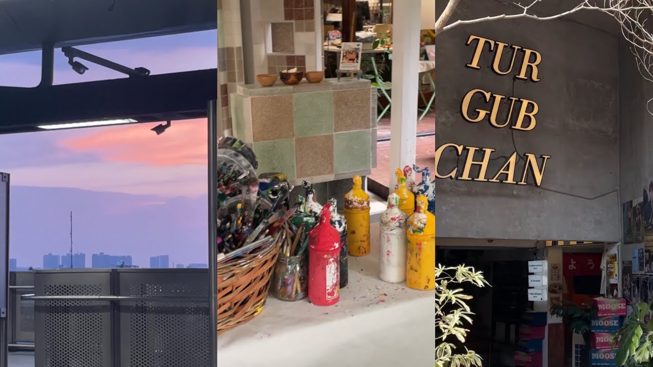 Vlog 3 | Tur Gub Chan, คาเฟ่วาดรูป