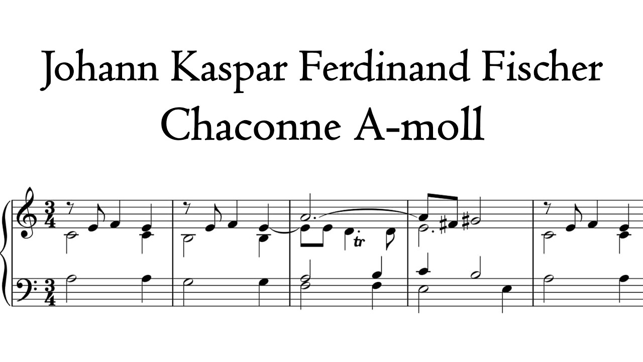 Fischer - Chaconne in A-Moll / A Minor - Klais organ, Lubin, Hauptwerk