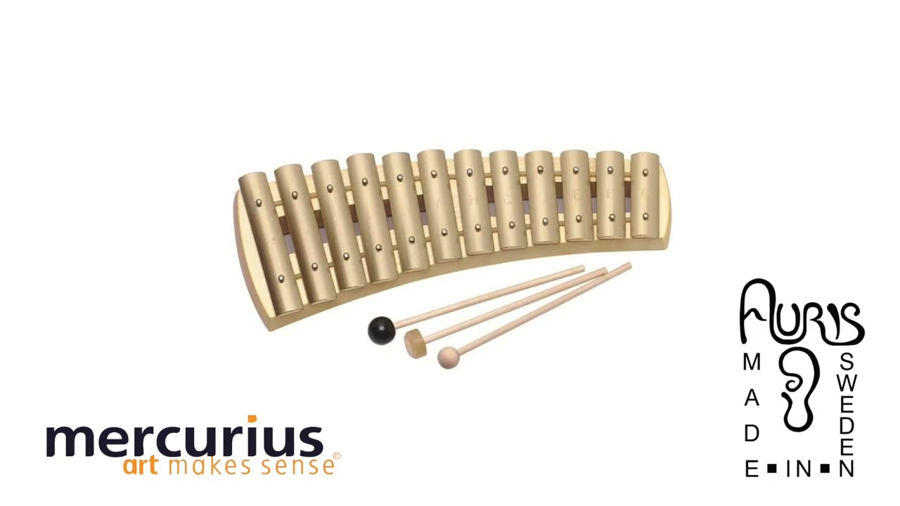 Curved Diatonic 12 Tone Glockenspiel from Auris - 55210052 KDH12