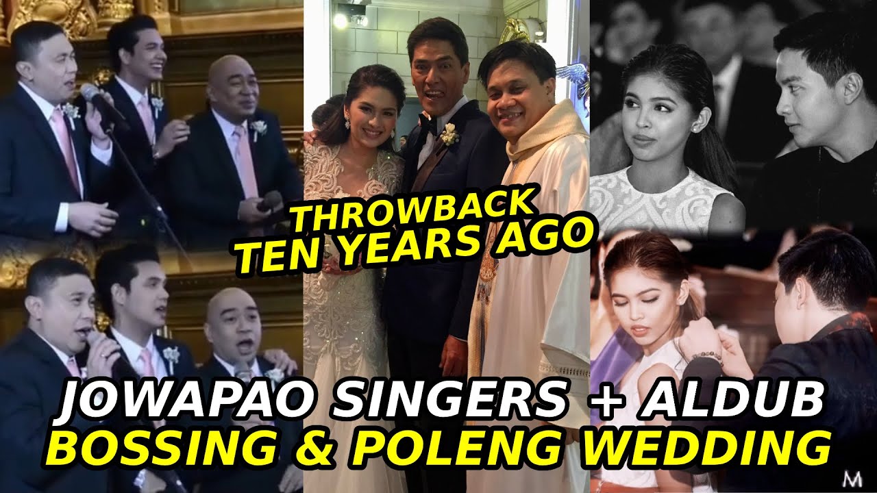 Ten Years Ago: Bossing Vic Sotto & Pauleen Luna Wedding | Jowapao As Event Singer + ALDUB | TVJ | AC