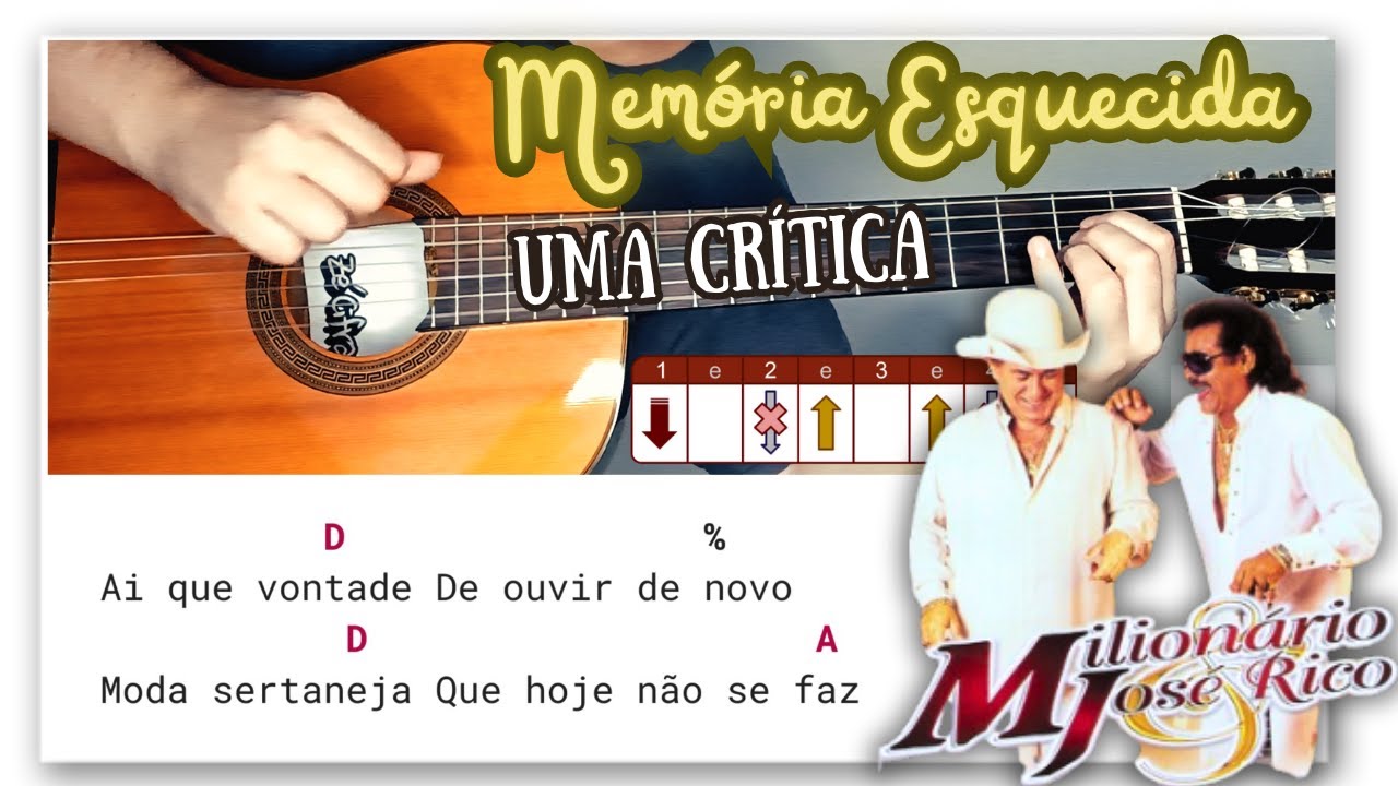 Mem&oacute;ria Esquecida (Milion&aacute;rio e Jos&eacute; Rico) Como Tocar No Viol&atilde;o | Z&eacute; Cifras
