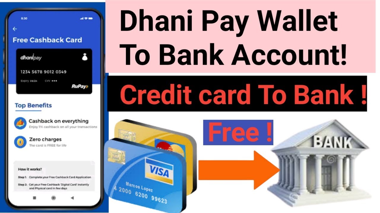Dhani Pay wallet To Free Money Transfer | Credit Card To to bank account money transfer| Dhani Pay..