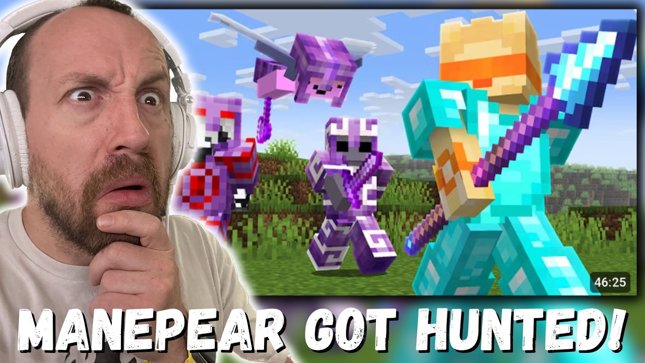 ManePear: Я пережил 100 дней охоты в Minecraft (РЕАКЦИЯ!)