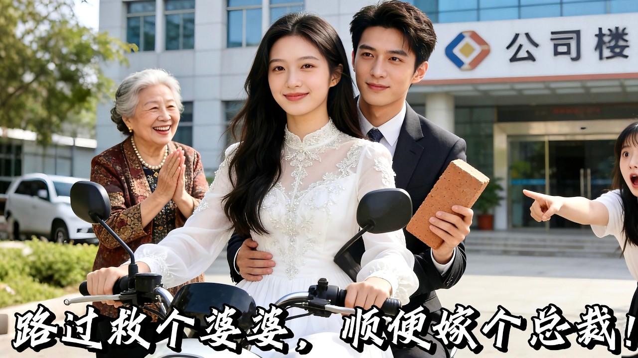 閃婚的搬磚老公竟是千億總裁？她街頭救助走失老人，卻被豪門強行閃婚！裝窮總裁每晚偷偷寵她！他的真實身份曝光那一刻，全場傻眼！#短劇 #爱情 #drama #multisub