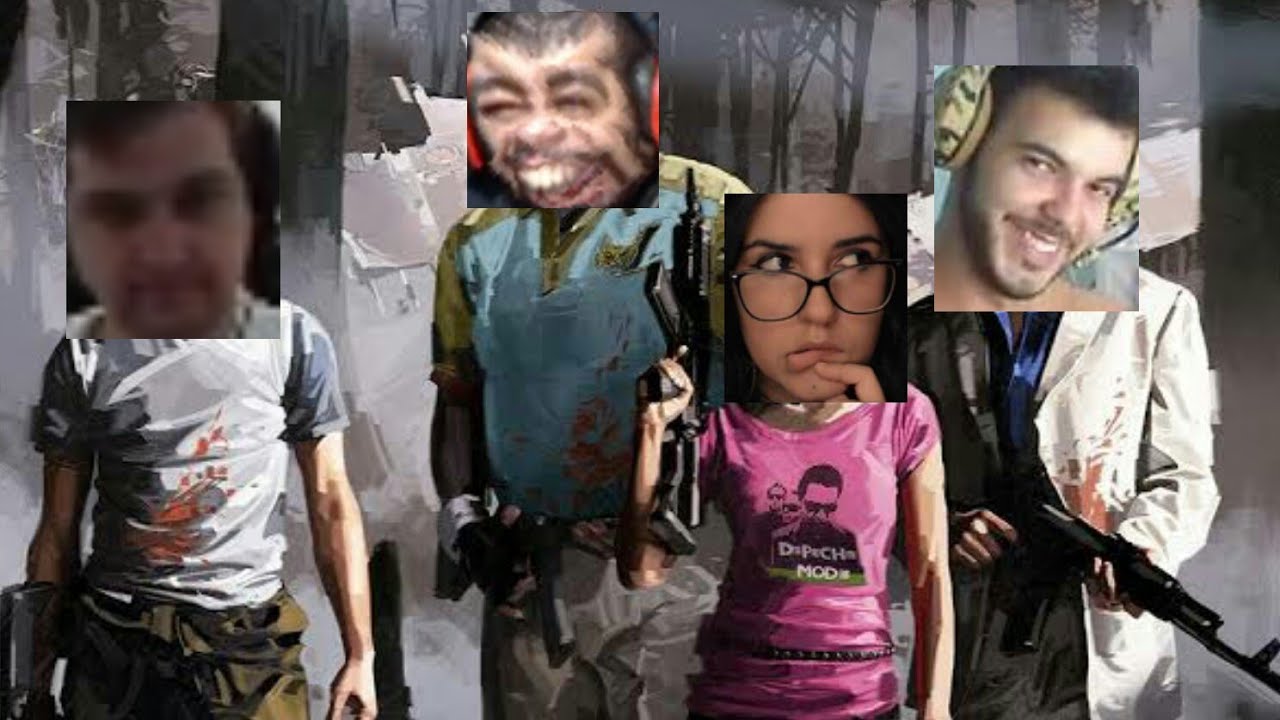 LUANGAMEPLAY CLIPES DA LIVE DE LEFT 4 DEAD 2 COM CAVEIRA GAMES, LIPESKO E TALASSA