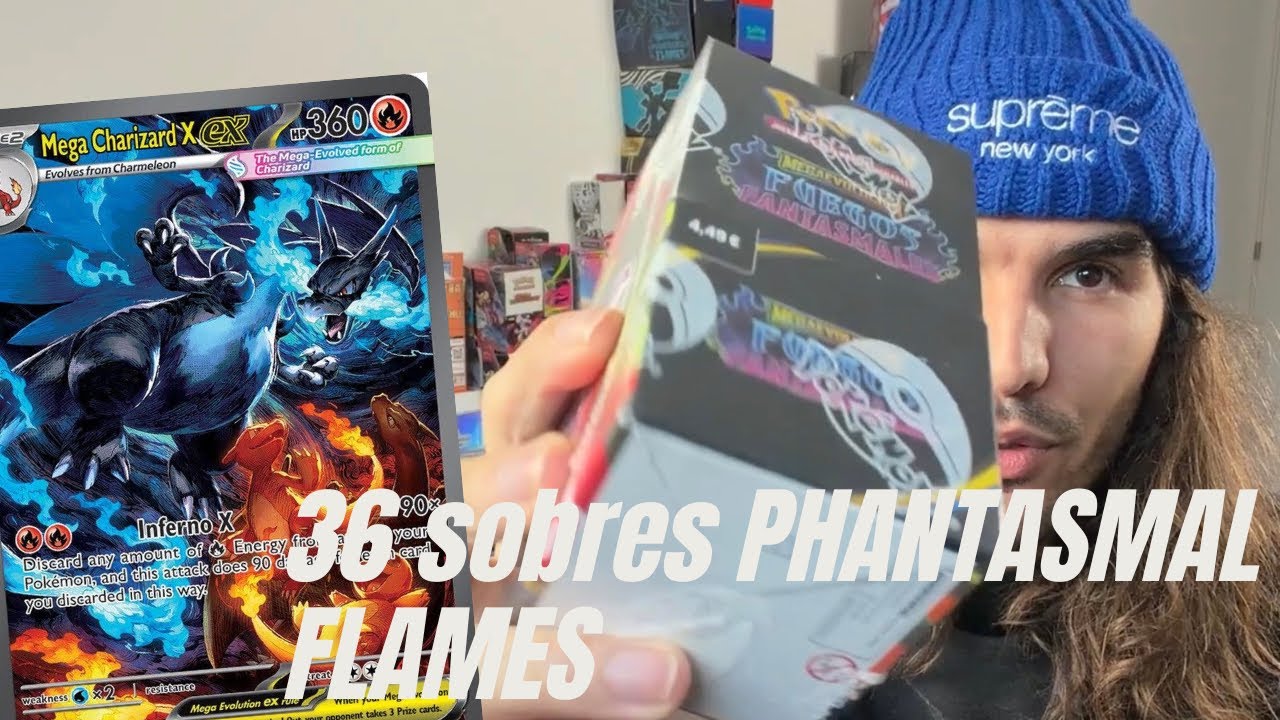 OPENING DE 36 SOBRES DE POKEMON PHANTASMAL FLAMES EN BUSCA DEL CHARIZARD!!! 